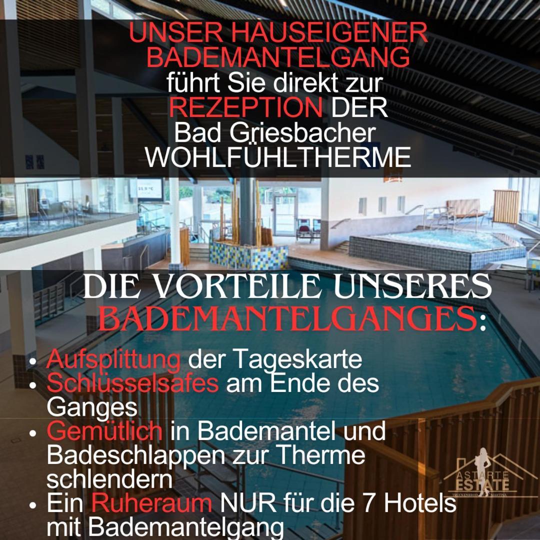 Fewo 20 - Appartement Im Rottalblick - Youngmodern Wohnen Mit Bademantelgang Zur Therme, Tv, Balkon Und Persoenlichem Gaesteempfang Von Astarte Estate バート・グリースバッハ エクステリア 写真
